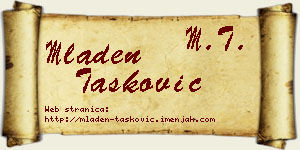 Mladen Tasković vizit kartica